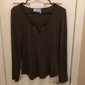 Cotton long sleeve top